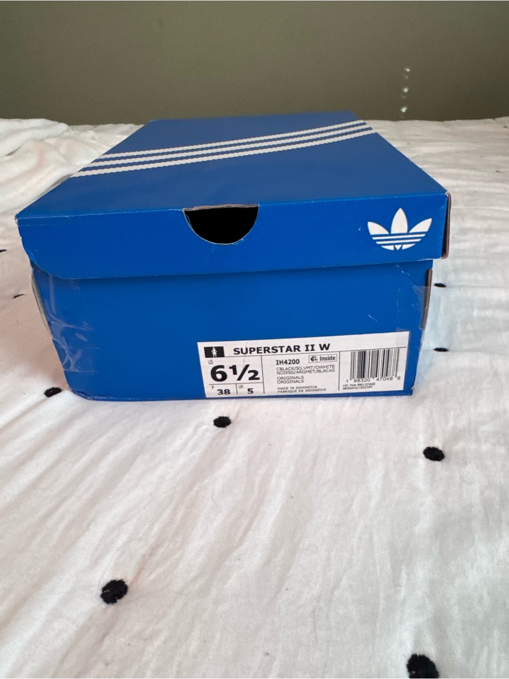 adidas Originals Superstar II sneakers in black and silver dimantes - Picture 2 of 8